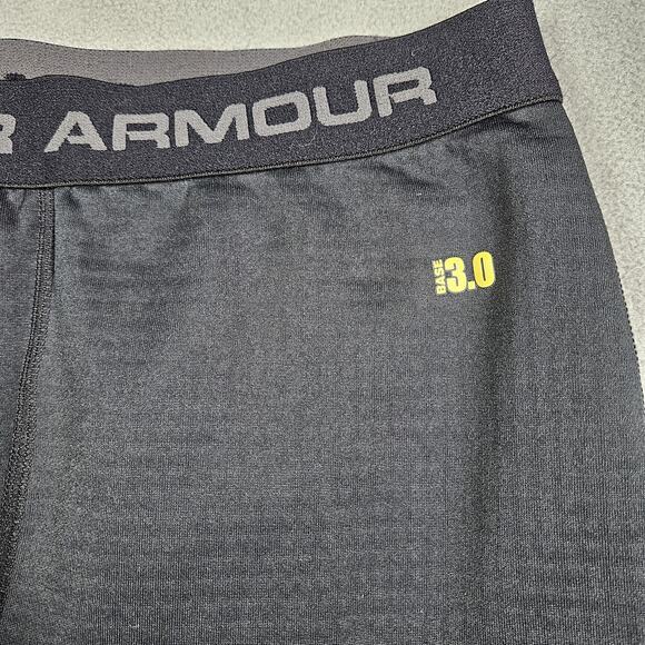Under Armour Base 3.0 Pants Mens XXL Black Fitted Thermal Waffle Athletic - Picture 4 of 12